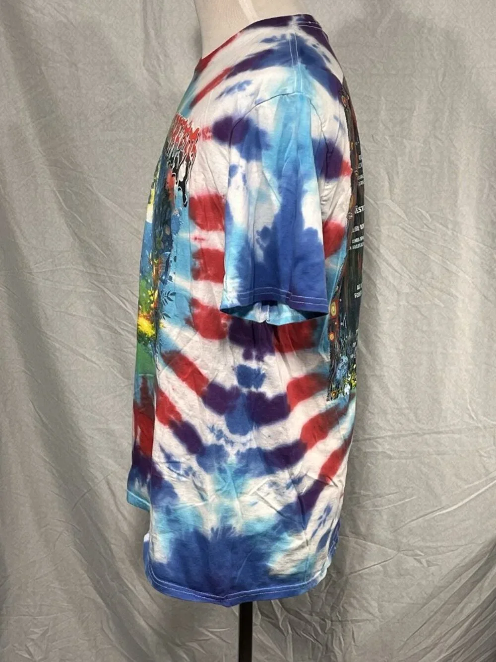Electric Forest 2025 Tie Dye T Shirt XL Festival Lineup Rothbury MI Jerzees - Picture 6 of 9